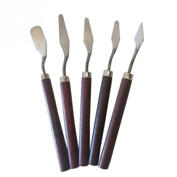 5-Pieces: Palette Steel Oil For Professional Stainless Knife Tool Painting Spatula Everything Else - DailySale