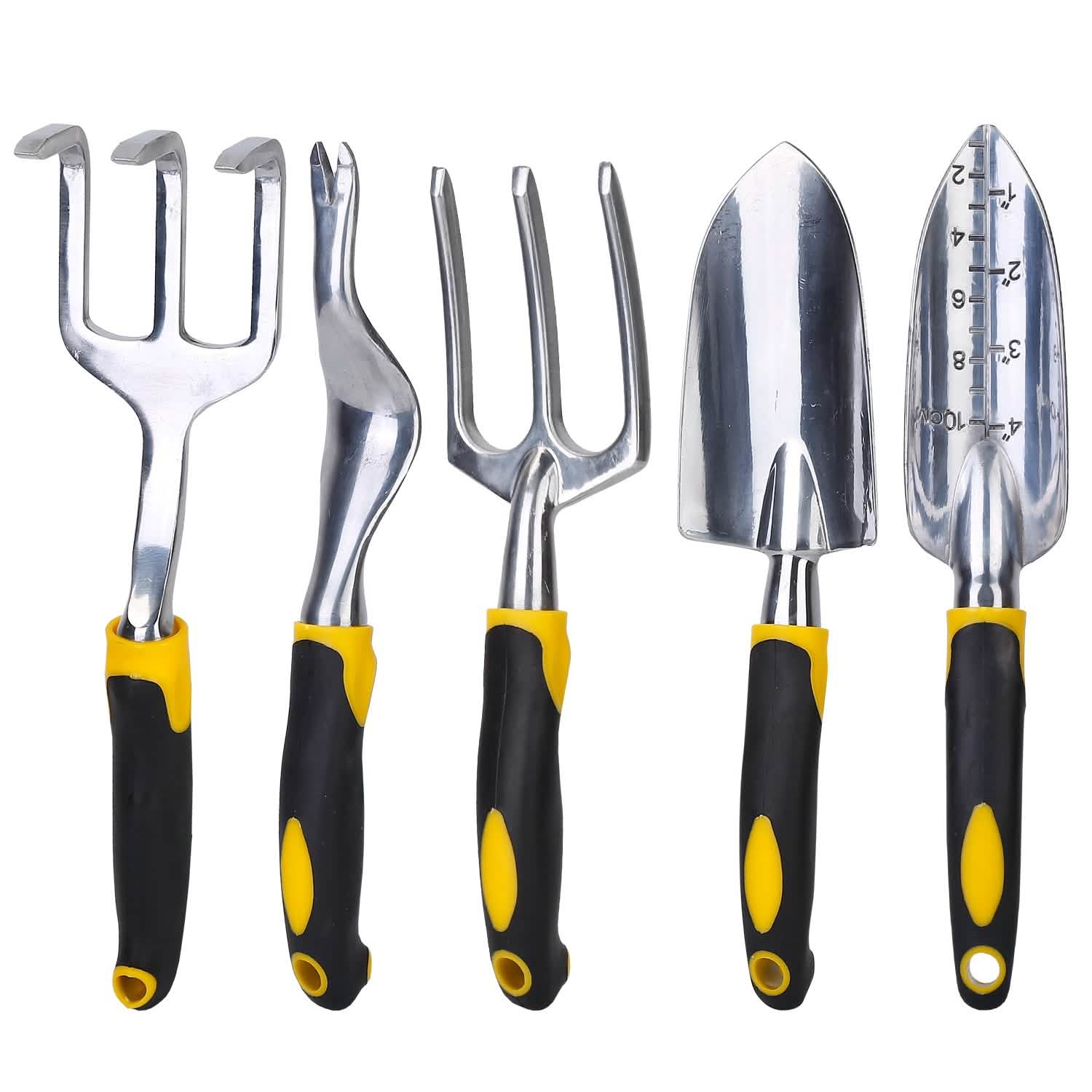 5-Pieces Set: Heavy Duty Garden Tool Set with Non-Slip Handle Garden & Patio - DailySale