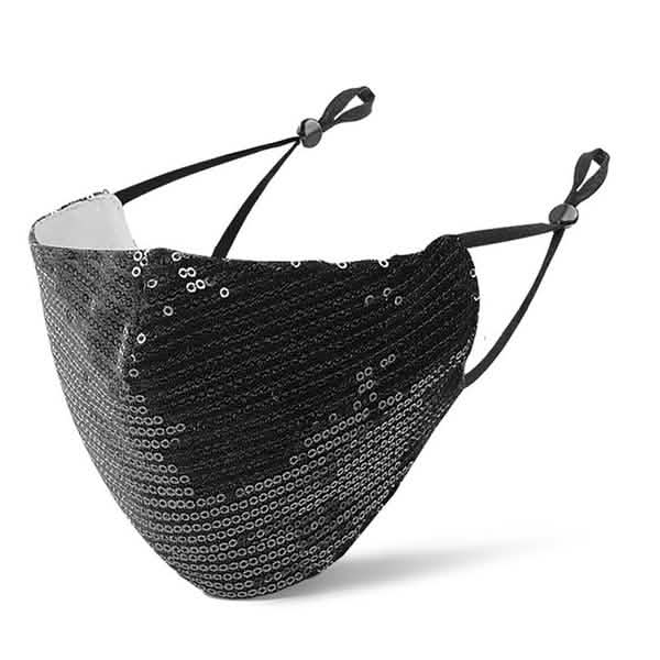 5-Pieces: Women Diamond Anti-Dust Mask Black - DailySale