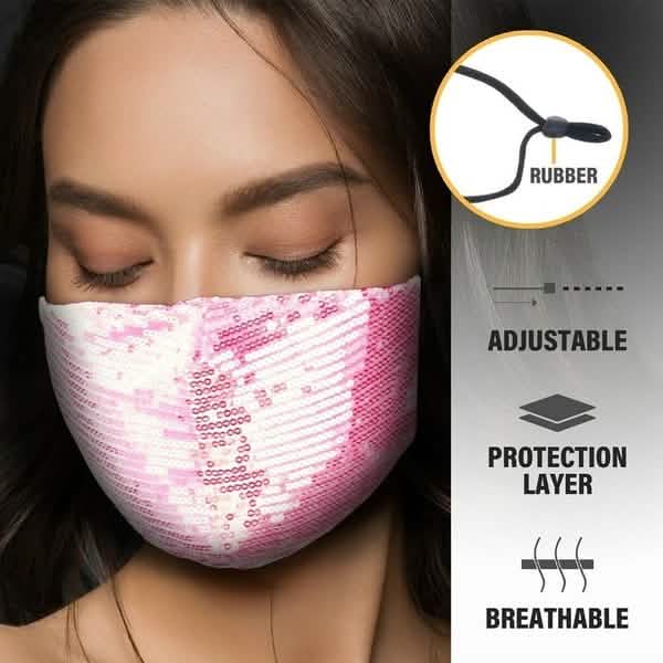 5-Pieces: Women Diamond Anti-Dust Mask - DailySale