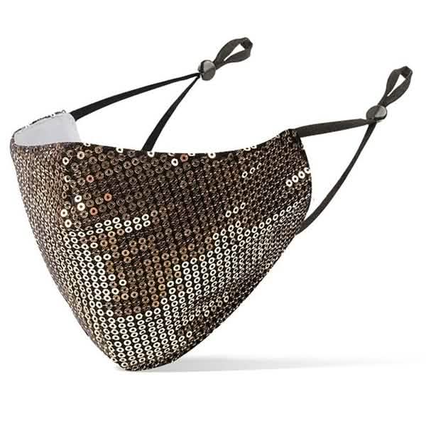 5-Pieces: Women Diamond Anti-Dust Mask Gold - DailySale