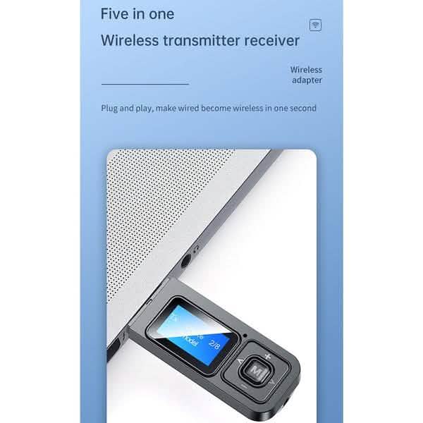5.0 Bluetooth Wireless Audio Transmitter Receiver Computer Accessories - DailySale