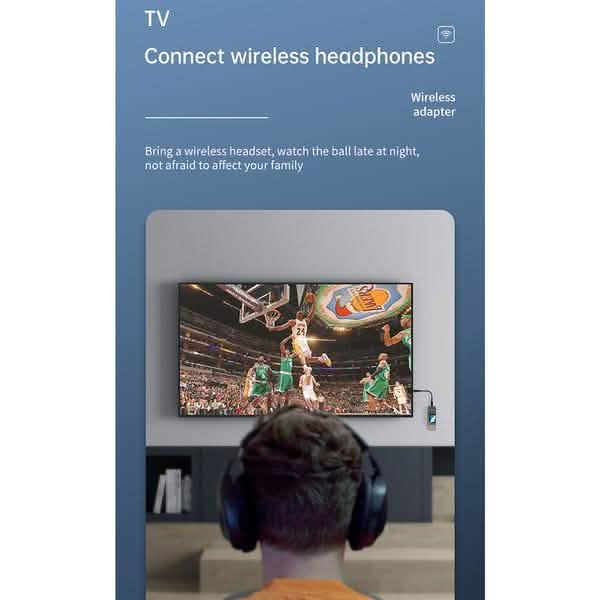 5.0 Bluetooth Wireless Audio Transmitter Receiver Computer Accessories - DailySale