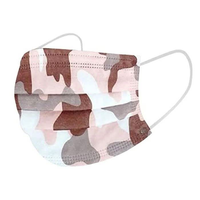 50-Pack: Camo Disposable Non-Medical 3-Ply Face Mask Face Masks & PPE - DailySale