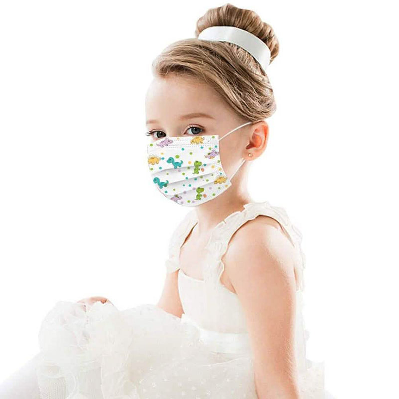 50-Pack: Disposable Face Mask For Kids Face Masks & PPE - DailySale