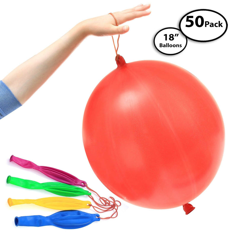 50-Pack: Jumbo Punching Ball Balloons for Parties Toys & Hobbies - DailySale