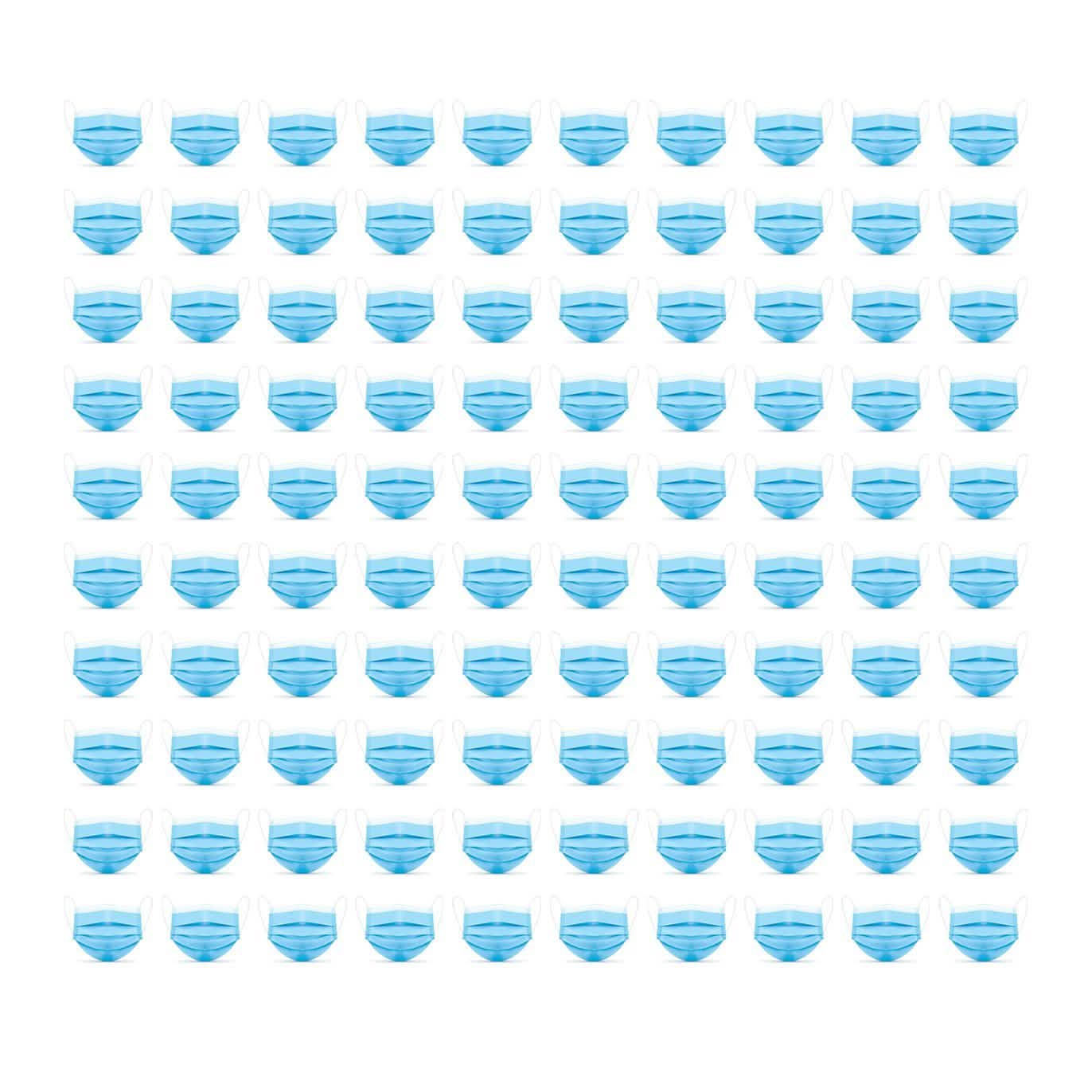 50-Pack or 100-Pack of 3 Layer Disposable Protective Face Masks Face Masks & PPE 100-Pack - DailySale