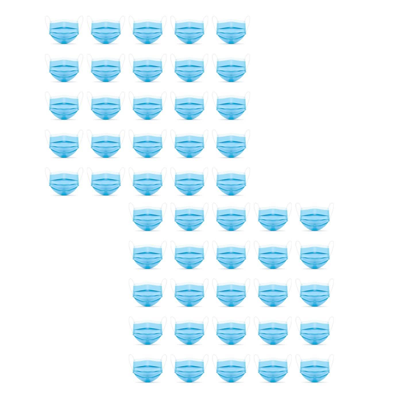 50-Pack or 100-Pack of 3 Layer Disposable Protective Face Masks Face Masks & PPE 50-Pack - DailySale