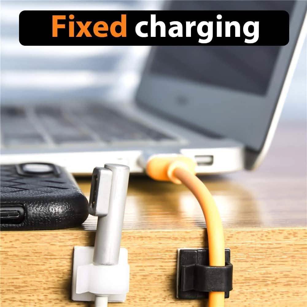 50-Pieces: Cable Clips, Adhesive Cable Organizer Cord Holder Household Batteries & Electrical - DailySale