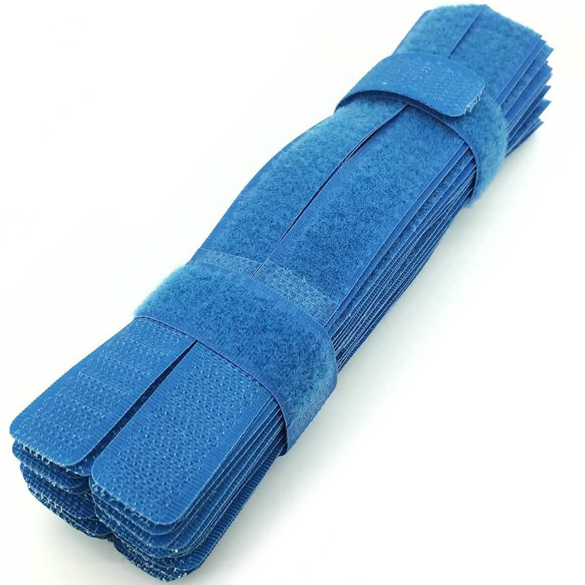 50-Pieces: Cable Ties Reusable Fastening Wire Organizer Cord Rope Holder 7 Inch Batteries & Electrical Blue - DailySale