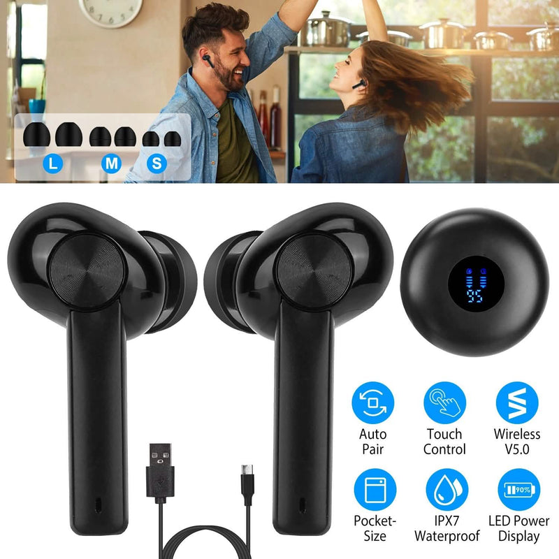 5.0 TWS Wireless Earbuds Headphones & Audio - DailySale
