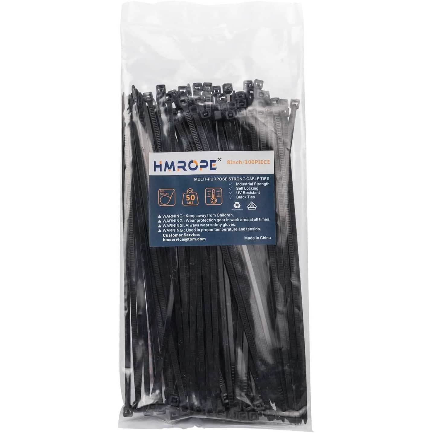 500-Piece: Black Nylon Cable Ties Everything Else - DailySale