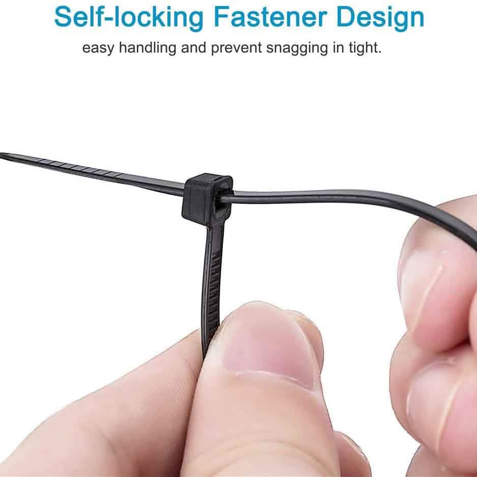 500-Piece: Black Nylon Cable Ties Everything Else - DailySale