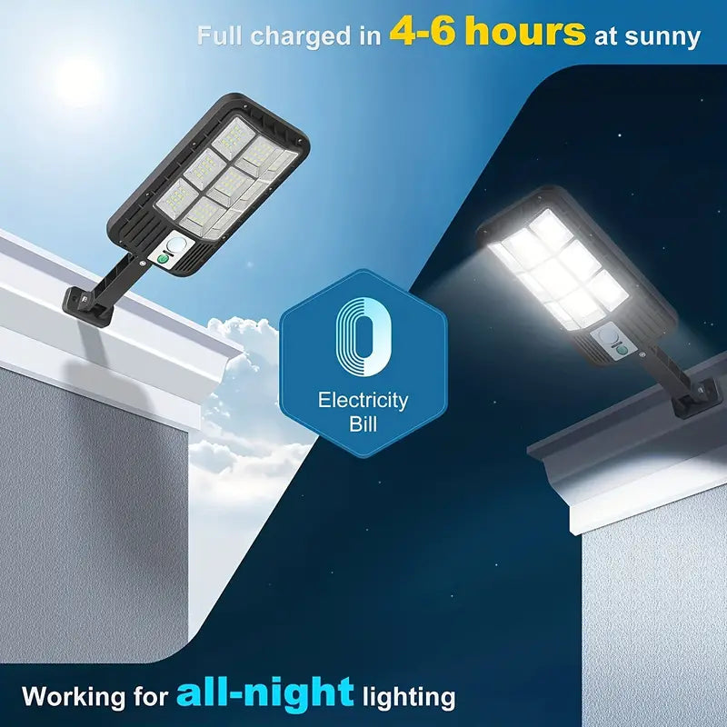 , 5000LM Solar Flood Light Dusk To Dawn, Solar Powered Outdoor Lights With Security Motion Sensor Outdoor Lighting - DailySale