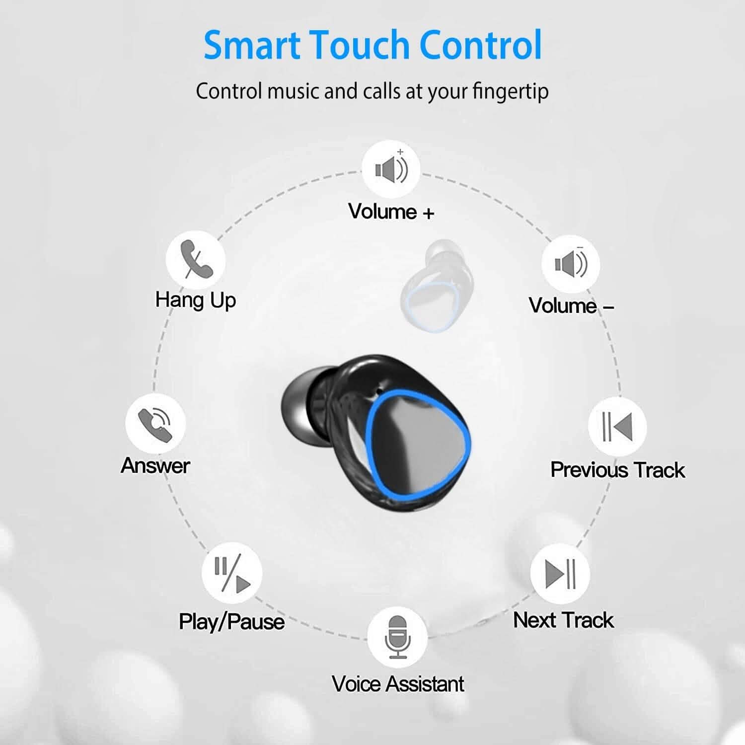5.1 TWS Wireless Earbuds Touch Control Headphone Headphones - DailySale