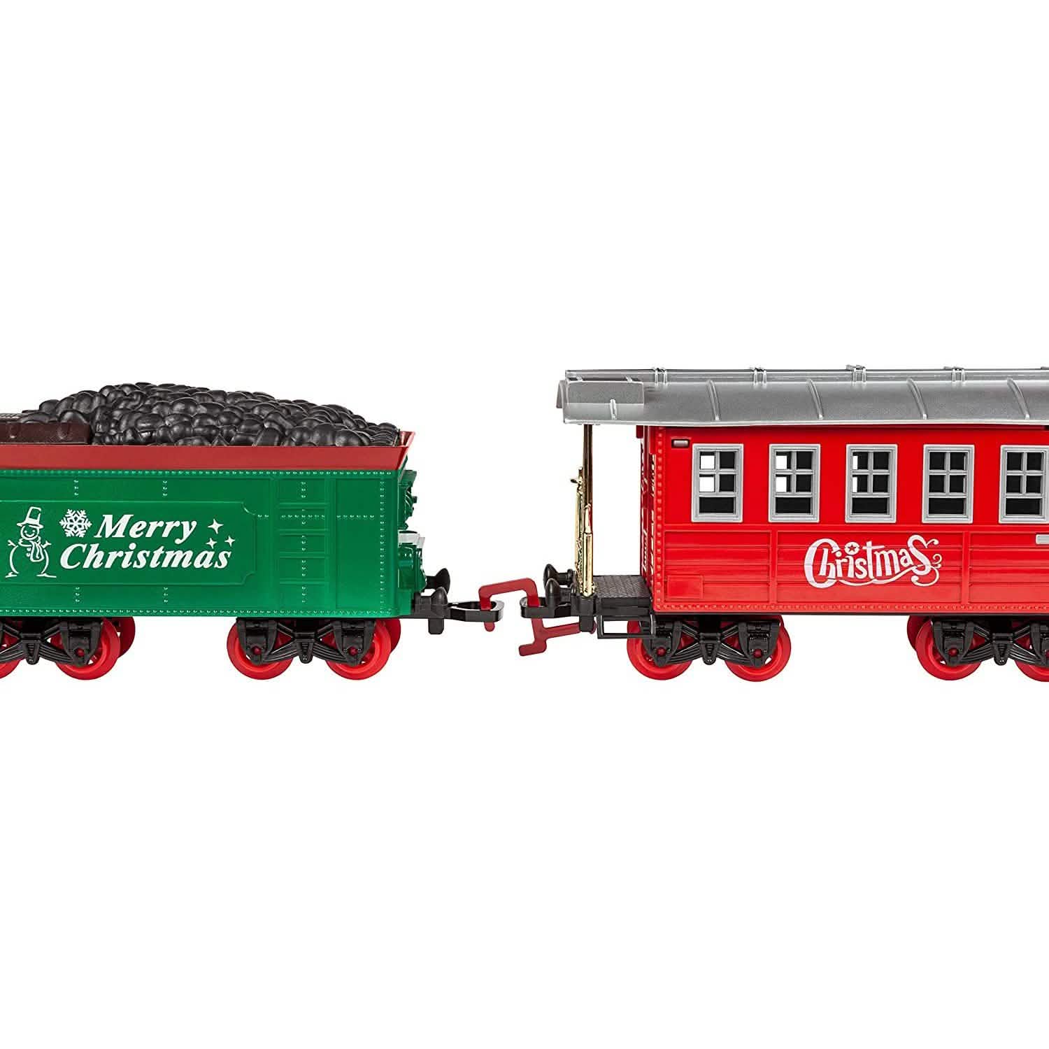 52-Piece Set: Santa's Choo Choo Electric Train with Working Light and Sound Toys & Hobbies - DailySale