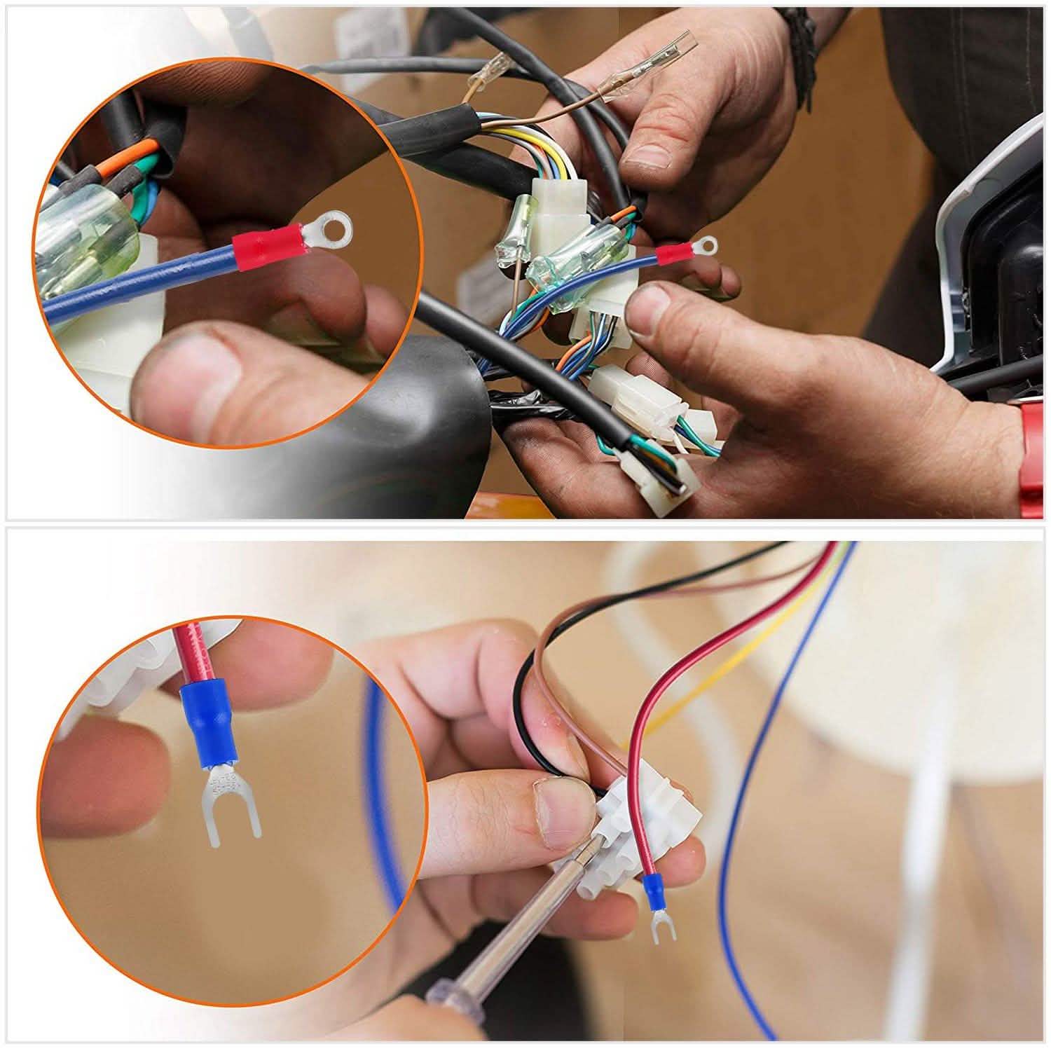 520-Pieces: Insulated Electrical Wire Splice Terminal Household Batteries & Electrical - DailySale