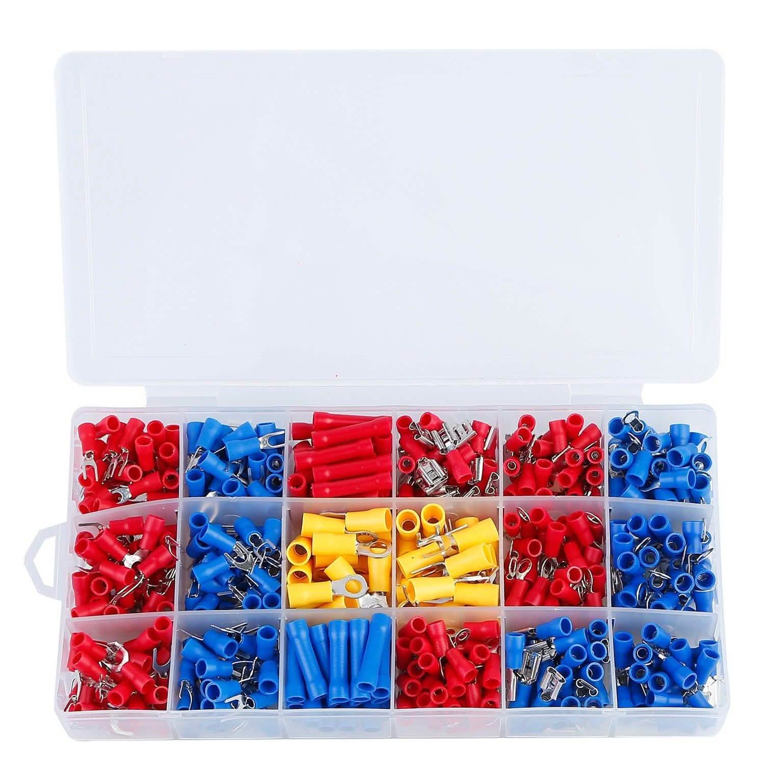 520-Pieces: Insulated Electrical Wire Splice Terminal Household Batteries & Electrical - DailySale