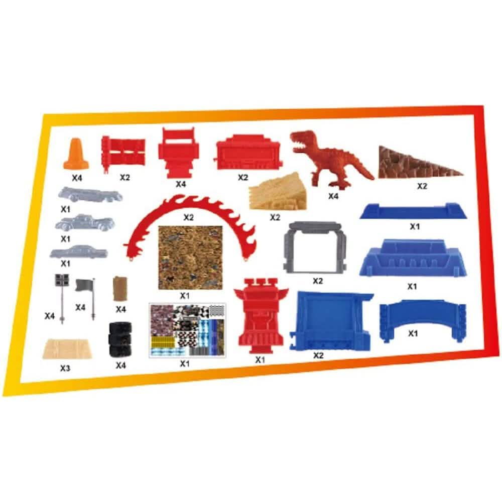 54-Piece: Monster Truck Mayhem Friction Play Set - 2-Pack Ford Toys & Hobbies - DailySale