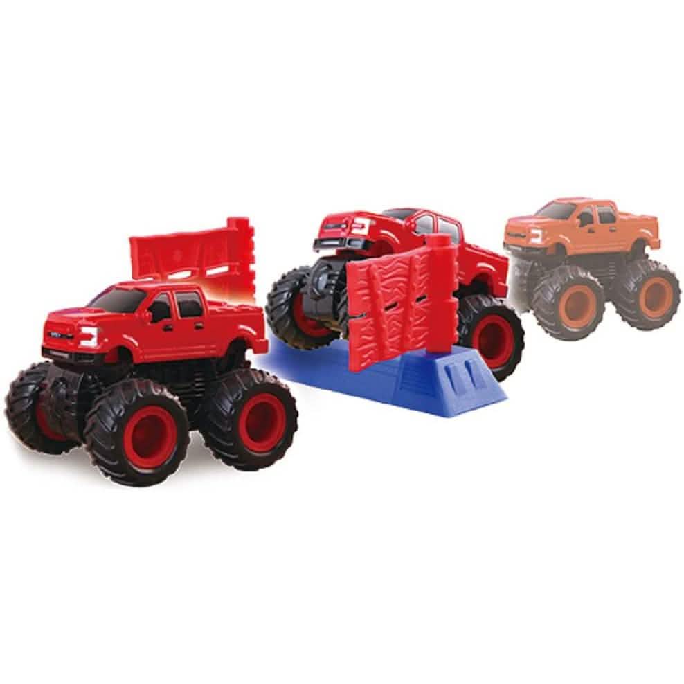 54-Piece: Monster Truck Mayhem Friction Play Set - 2-Pack Ford Toys & Hobbies - DailySale