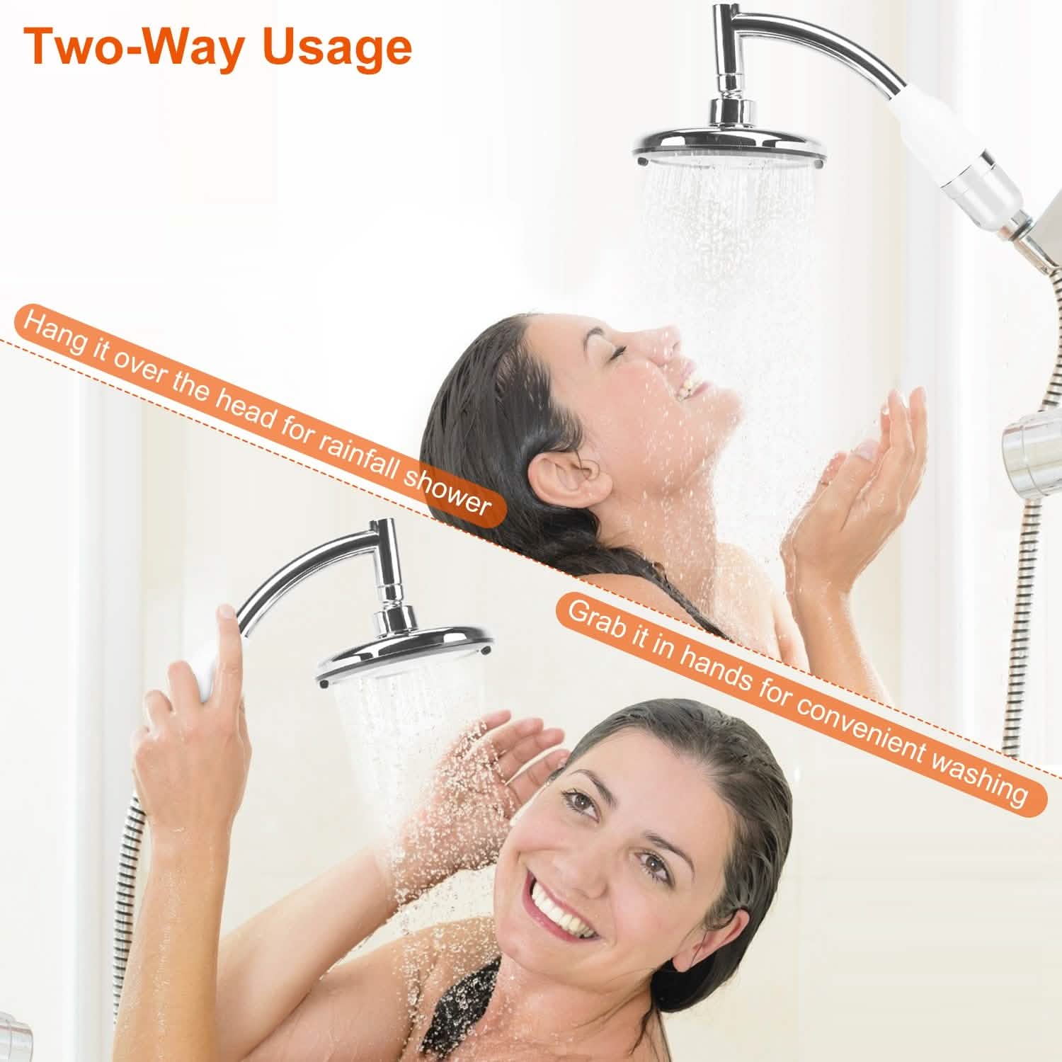 5.5-Inch High Pressure Shower Head Bath - DailySale