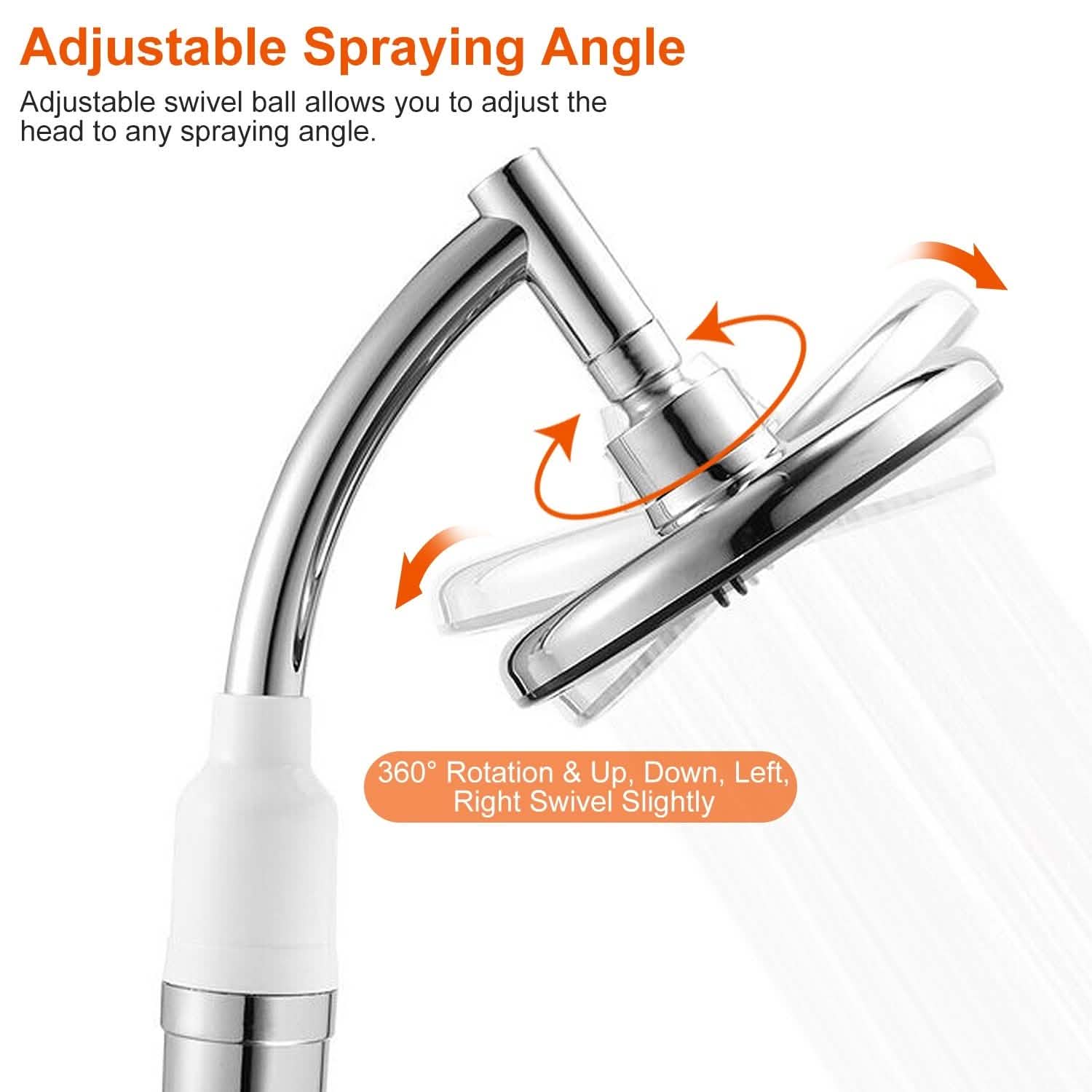 5.5-Inch High Pressure Shower Head Bath - DailySale