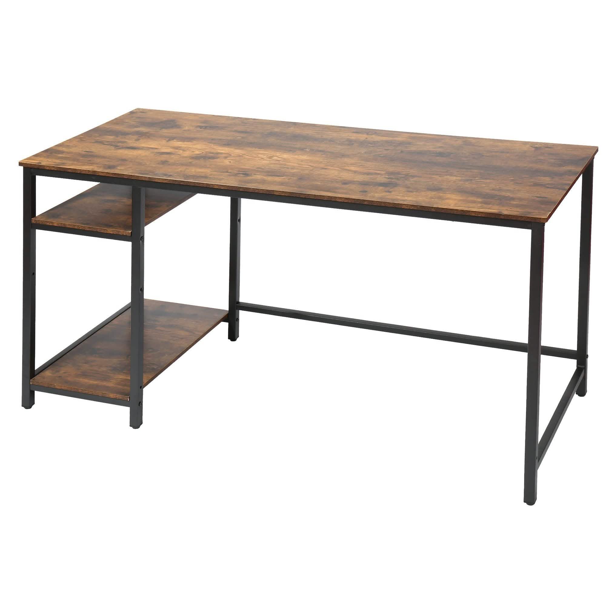 55" Rectangular Desk with Storage Shelves Furniture & Decor - DailySale