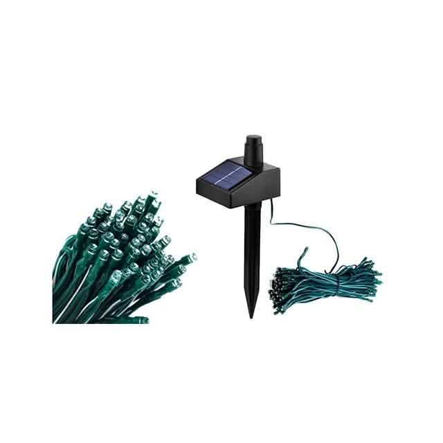 55' Solar-Powered 100-LED Fairy Light String - Warm White Home Lighting - DailySale