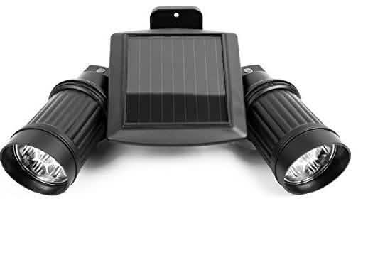 Solar Motion Sensor Twin Floodlight - DailySale, Inc