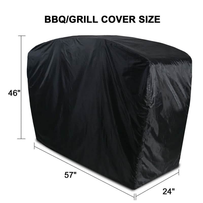 57" Black Barbecue Gas Grill Waterproof Cover Home Essentials - DailySale