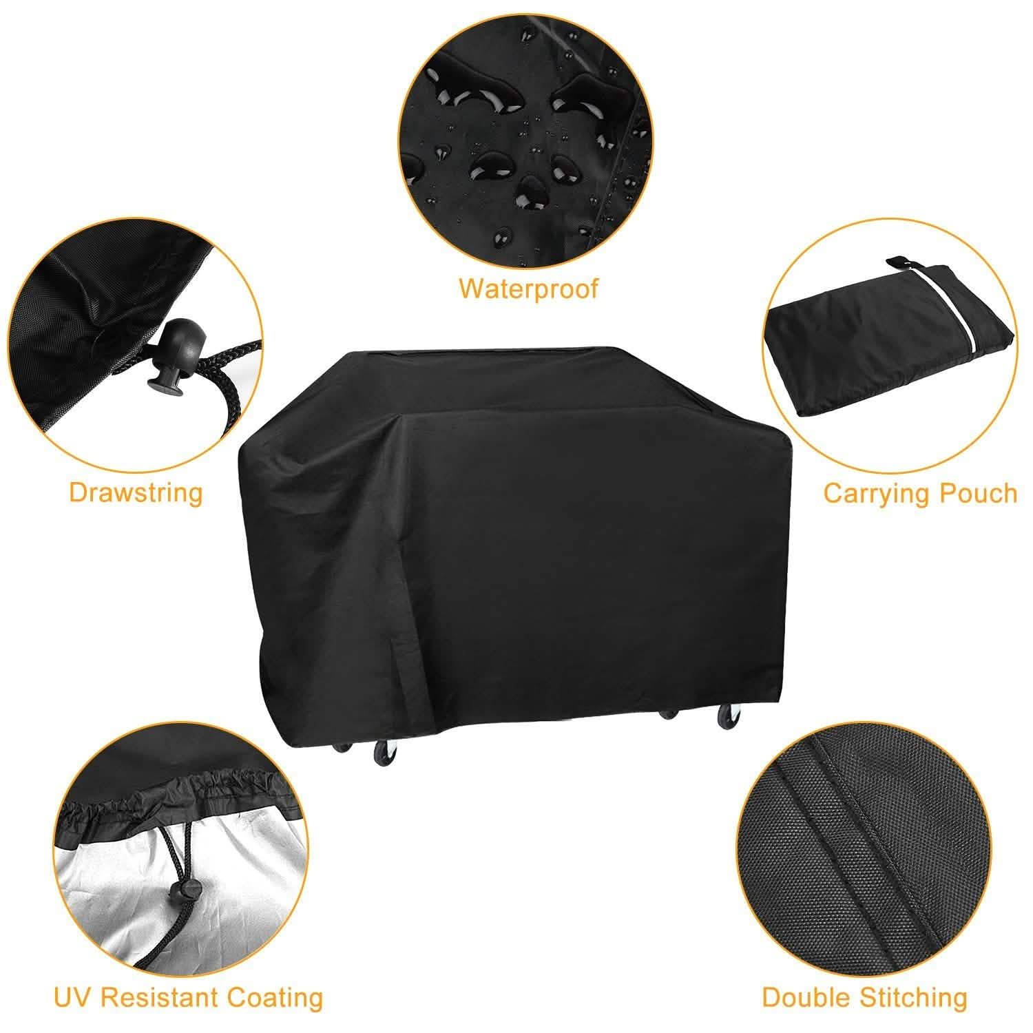 57-Inch Weather Resistant Barbecue Grill Cover Garden & Patio - DailySale