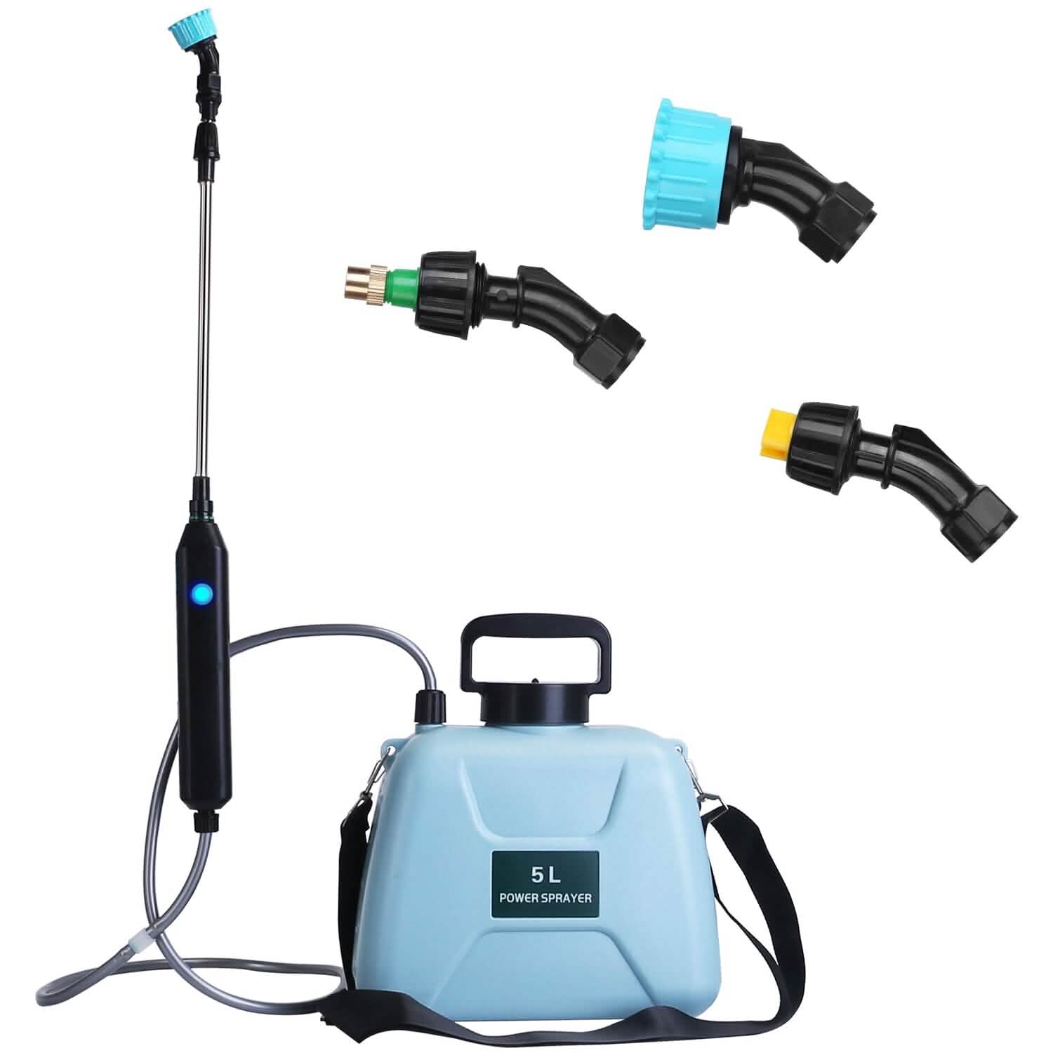5L/1/3 Gallon Electric Plant Sprayer Telescopic Rechargeable with 3 Spray Sprouts Garden & Patio - DailySale