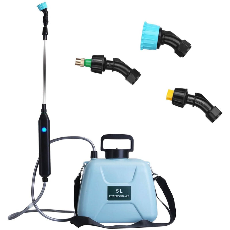 5L/1/3 Gallon Electric Plant Sprayer Telescopic Rechargeable with 3 Spray Sprouts Garden & Patio - DailySale