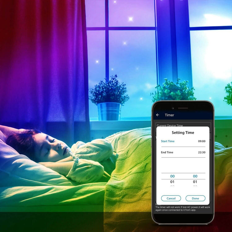 5M LED Strip Light 5050 SMD RGB Waterproof Smart WIFI IR APP Controller Lighting & Decor - DailySale