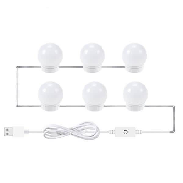 5V USB Power Vanity Lights Beauty & Personal Care 6 Bulbs - DailySale