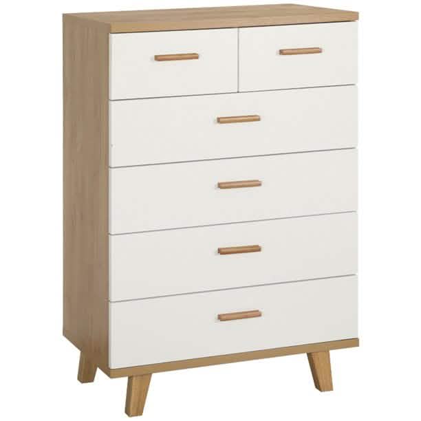 6 Drawer Dresser with Handle Closet & Storage - DailySale