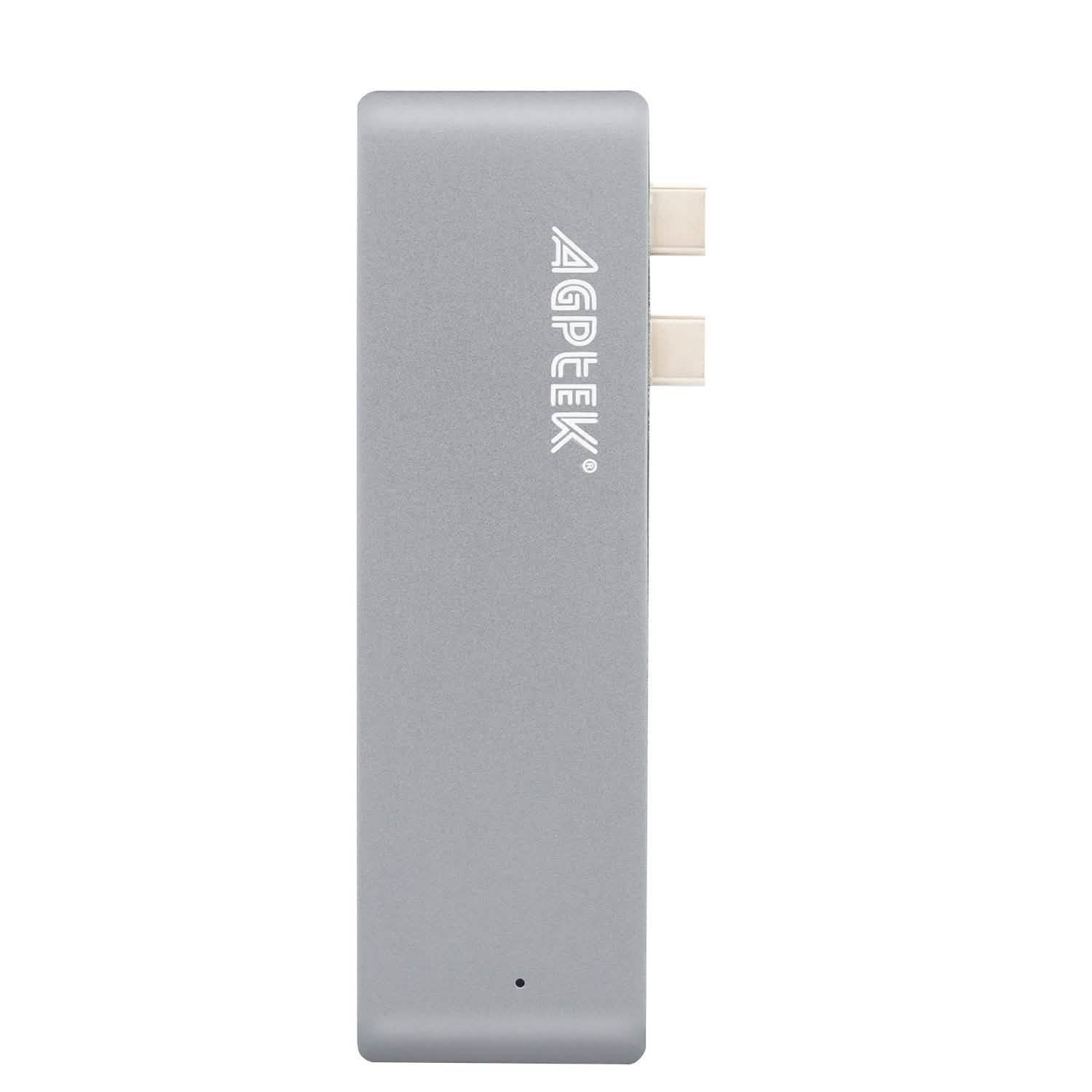 6-in-1 Type-C USB-C Hub Adapter Dual USB 3.0 Port Thunderbolt 3 Computer Accessories - DailySale