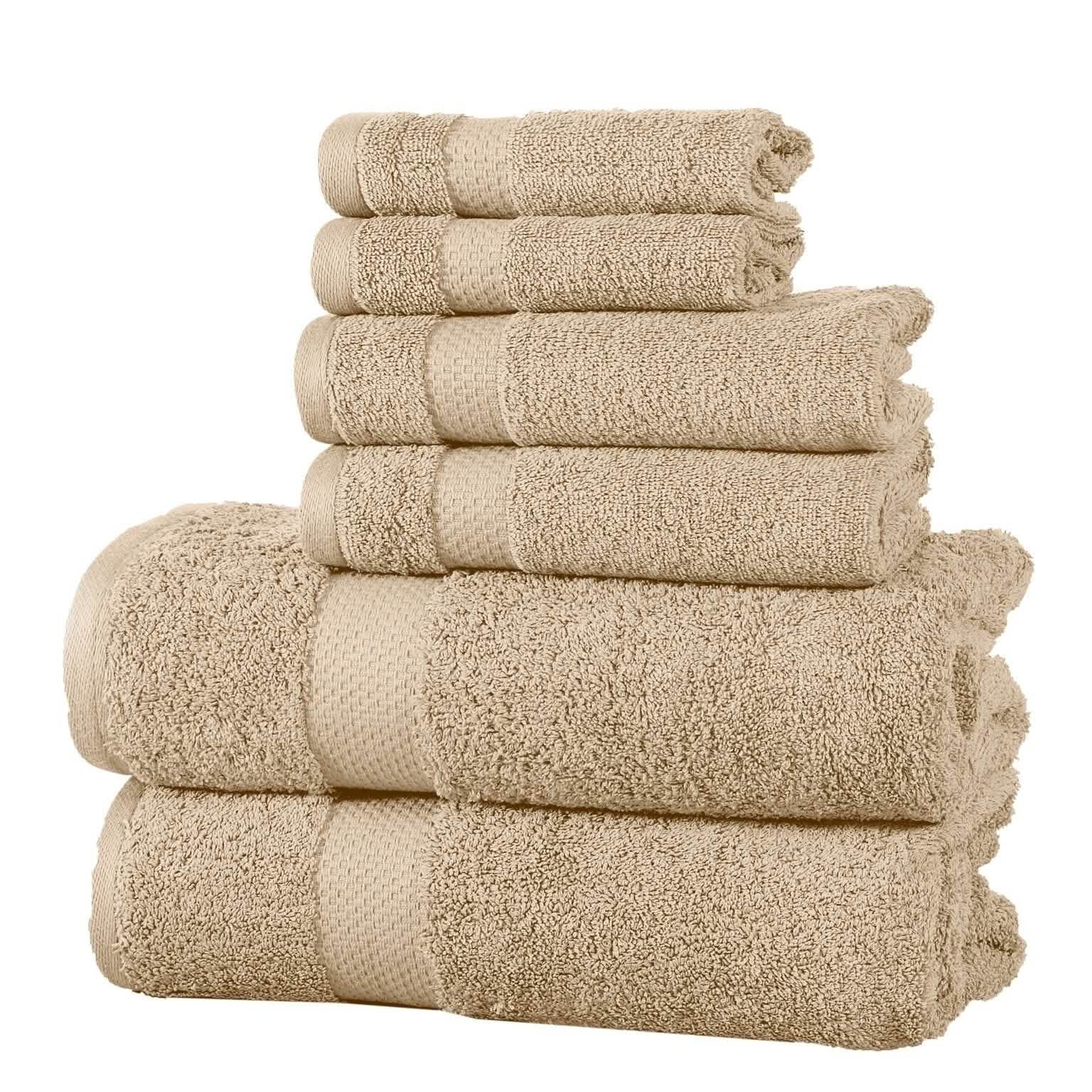 6-Pack: 100% Cotton Towel Set - Assorted Colors Home Essentials - DailySale
