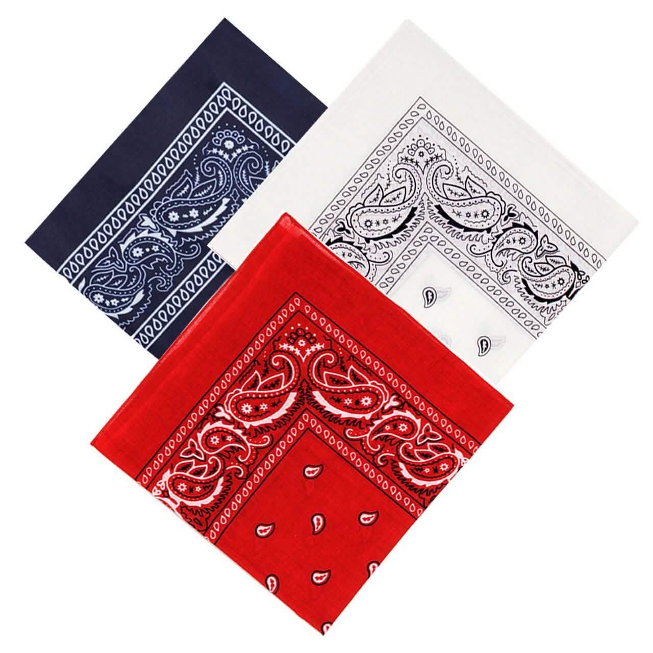 6-Pack: Bandanas - Navy, White & Red Sports & Outdoors - DailySale