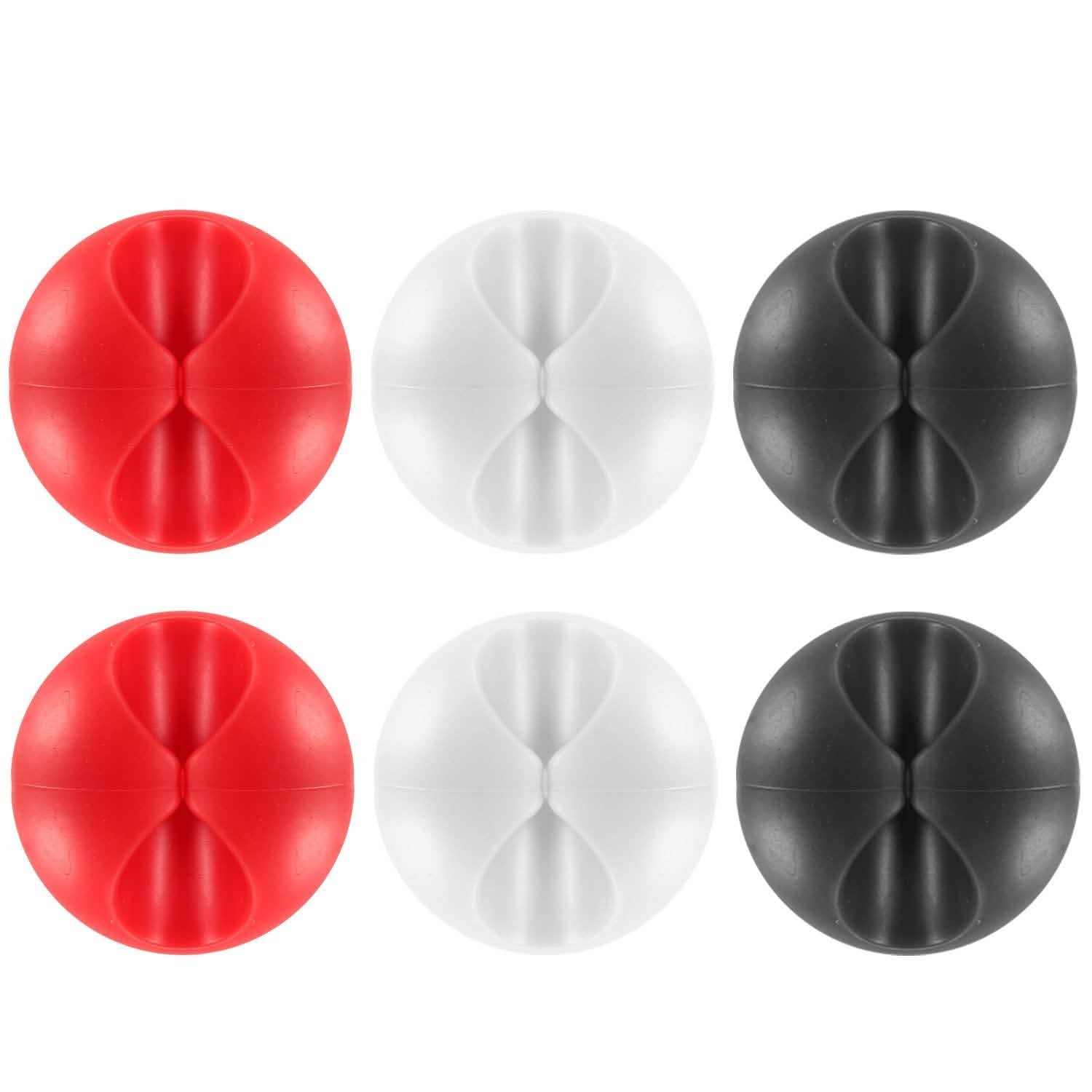 6-Pack: Cable Clips Adhesive Wire Cord Clamps Mobile Accessories - DailySale