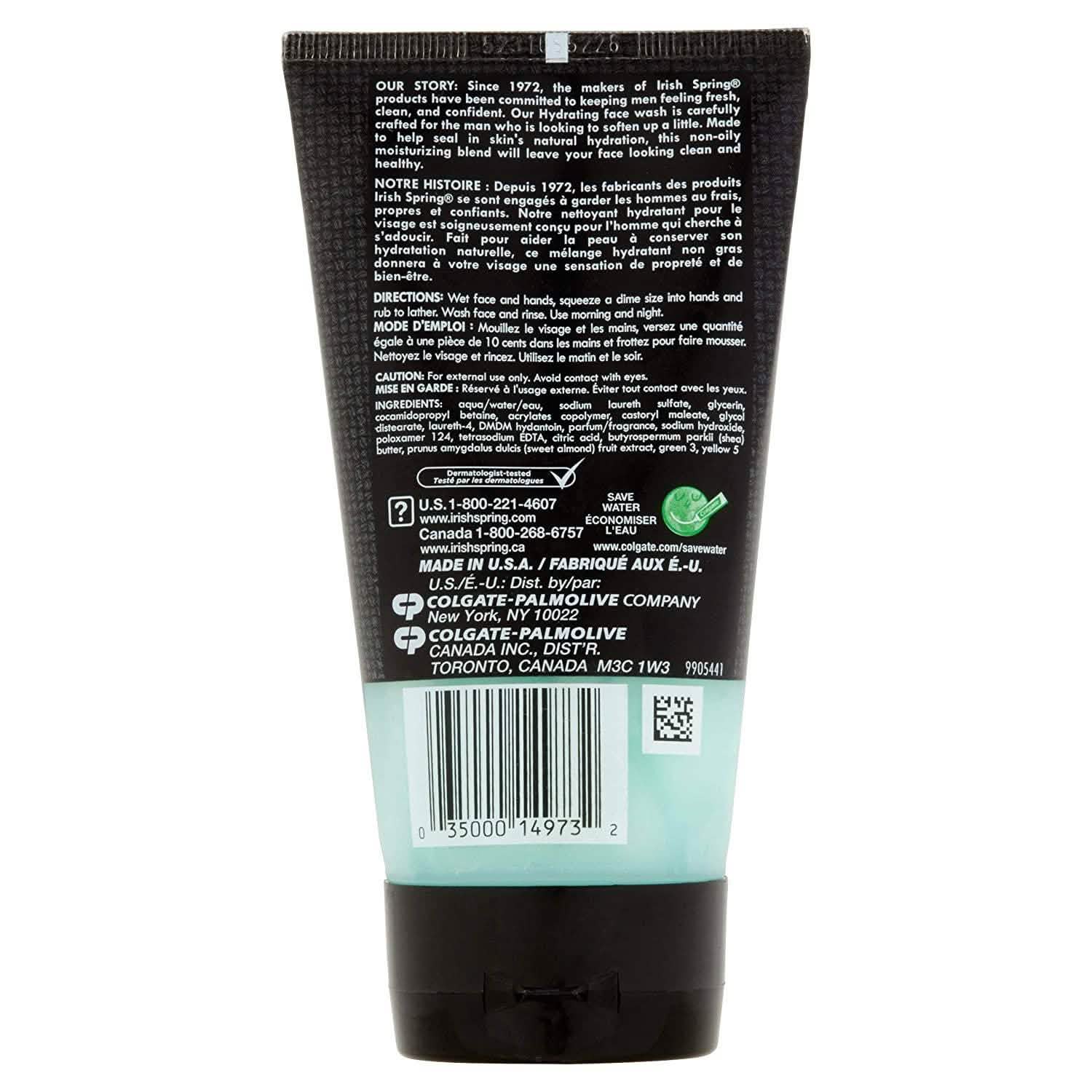 6-Pack: Irish Spring Signature for Men Hydrating Face Wash 5 Oz Men's Grooming - DailySale