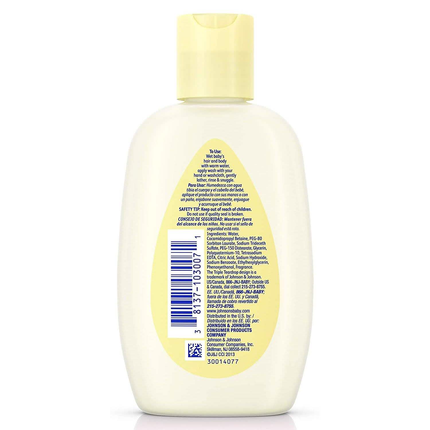 6-Pack: Johnson's Head-To-Toe Baby Wash Travel Size 3 Fl. Oz. Baby - DailySale