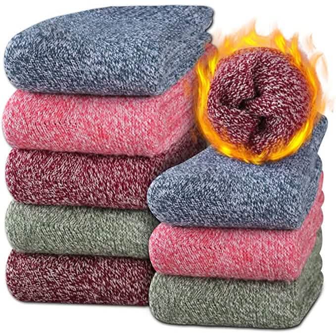 6-Pack: Ladies Soft Warm Winter Thermal Socks Assorted Colors Women's Shoes & Accessories - DailySale
