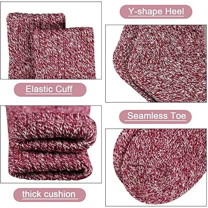 6-Pack: Ladies Soft Warm Winter Thermal Socks Assorted Colors Women's Shoes & Accessories - DailySale
