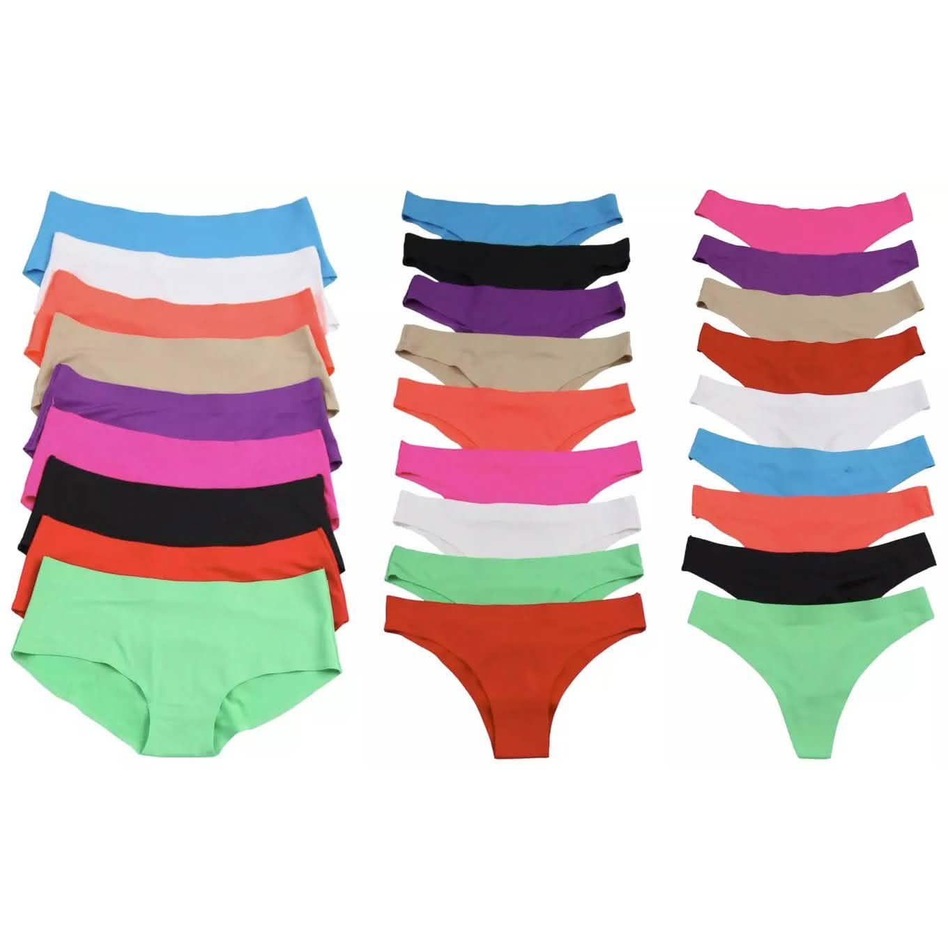 6Pack LaserCut Invisible Panties