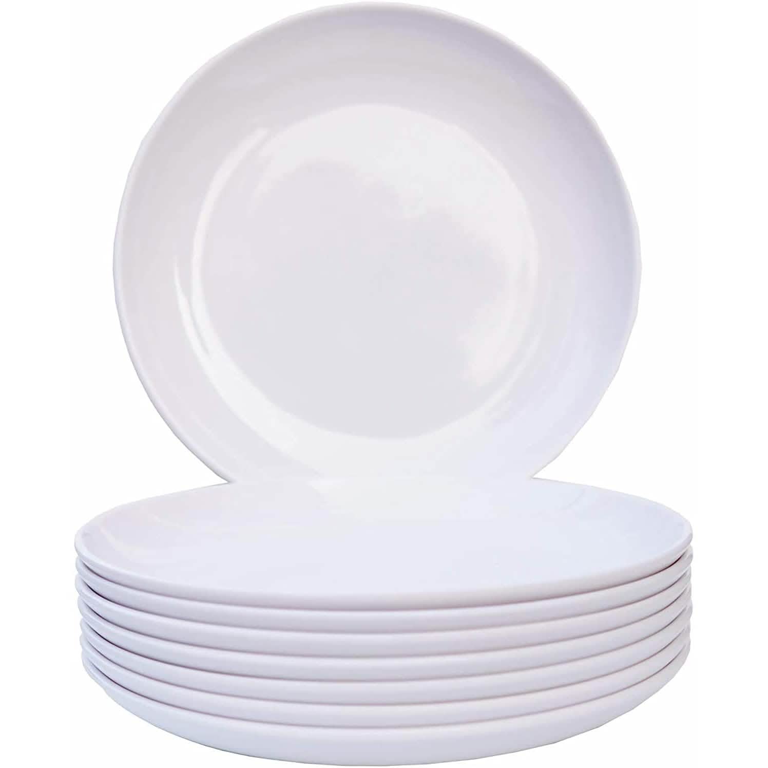 6-Pack: Melamine Servings Bowls or Plates Wine & Dining 8-inch Plate - DailySale