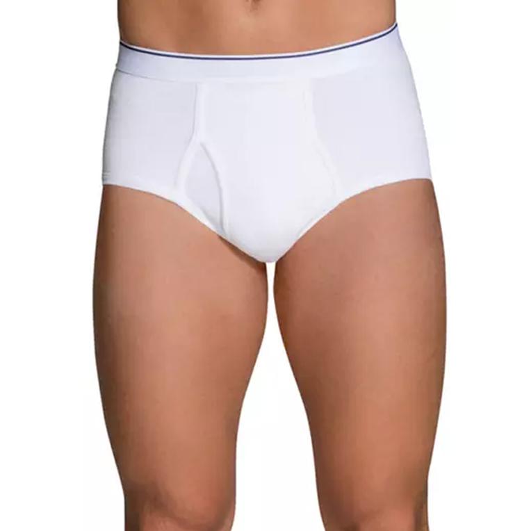 6-Pack: Men's Classic White Cotton Brief Underwear Men's Clothing S - DailySale