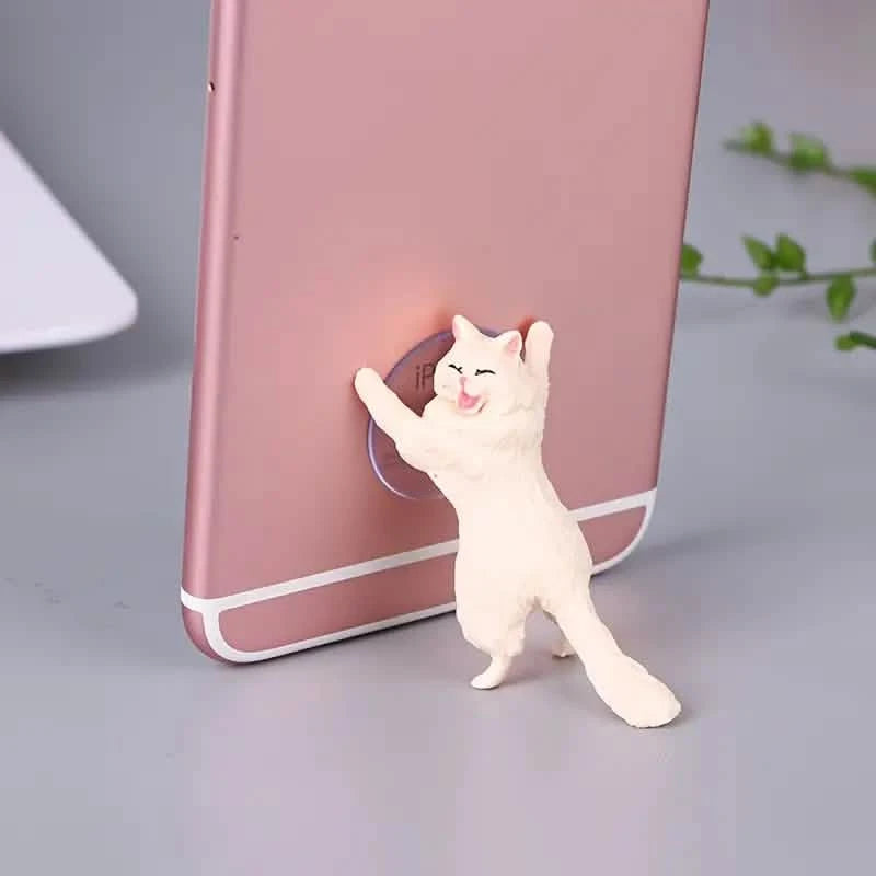 6-Pack: Portable Universal Cute Cat Cell Phone Holder Mobile Accessories - DailySale