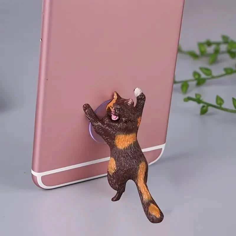 6-Pack: Portable Universal Cute Cat Cell Phone Holder Mobile Accessories - DailySale