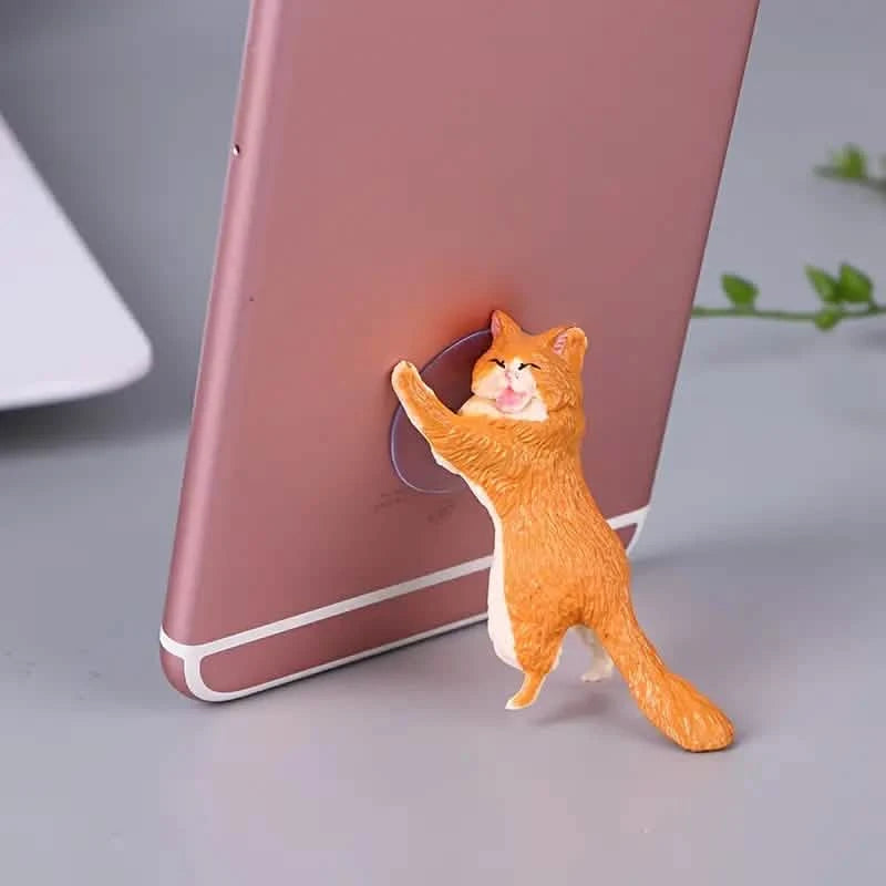 6-Pack: Portable Universal Cute Cat Cell Phone Holder Mobile Accessories - DailySale
